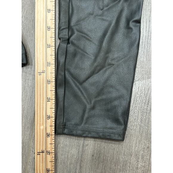 NWT Spanx Womens Shape Faux Leather Stretch High Waist Ankle Leggings Size L - Picture 9 of 9